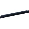 19 Inch Borstelpaneel / Kabeldoorvoerpaneel 1HE Zwart