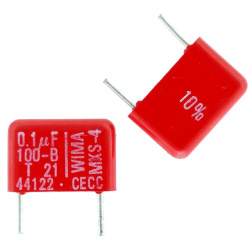 100nF 10% 100V MKS4  Condensator WIMA