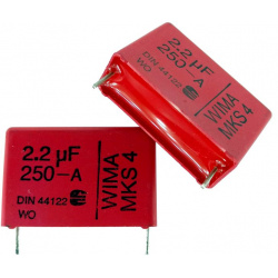 2.2uF 20% 250V MKS4  Condensator WIMA