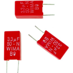 3.3uF 20% 50V MKS2  Condensator WIMA