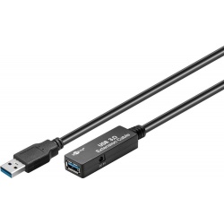 USB 3.0 Kabel A-Male naar A-Female aktief 5M