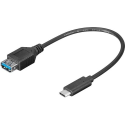 USB 3.0 kabel A female - C male 20cm