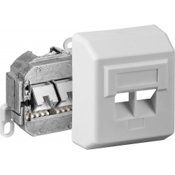 Opbouwdoos CAT5E 2 X RJ45 01