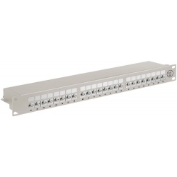 Patchpaneel CAT6A shielded 24 poorten