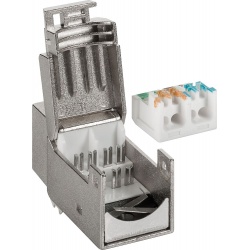 Keystone Jack CAT6A STP Toolless 02