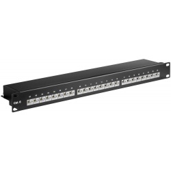 Patchpaneel CAT6 shielded 24 poorten