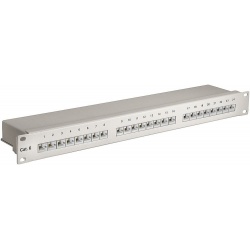 Patchpaneel CAT6 shielded 24 poorten