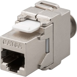 Keystone Jack CAT6A Toolless STP
