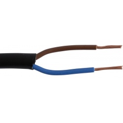 VMVS rond 2X 0.75 mm² 100M ZWART