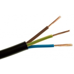 VMVS rond 3X 0.75 mm² 100M ZWART