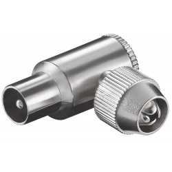 Coax connector IEC male metaal