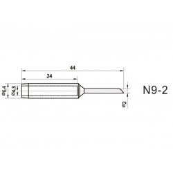 Soldeerstift 2.0mm schuin VTSS230 01