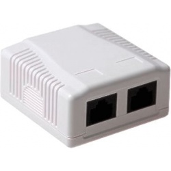Opbouwdoos LC CAT5E 2 X RJ45
