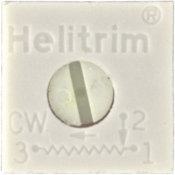 Beckman 200 Ohm Cermet Instelpotmeter Liggend Vierkant