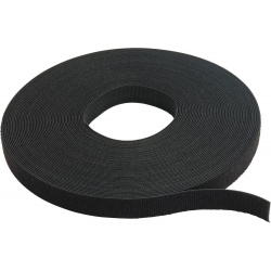 Klittenband zwart 25 mm