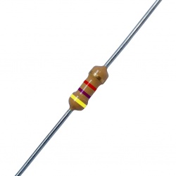 Koolfilmweerstand 4K7Ω 5% 0,25W
