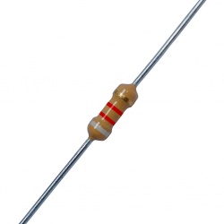 Koolfilmweerstand 8K2Ω 5% 0,25W