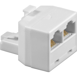 T-Stuk RJ-45 Male Female X 2