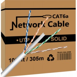 CAT6 U/UTP Massief / koper 305M