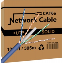 CAT6A U/UTP Massief / koper 305M