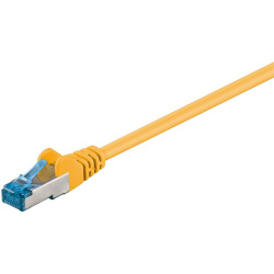 CAT6a Patchkabel S/FTP Geel 1 Meter
