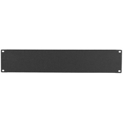 19 Inch Blindpaneel 2HE Zwart