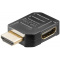 Verloopsteker HDMI female-HDMI male 90°