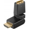 Verloopsteker HDMI female-HDMI male 360°