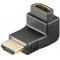 Verloopsteker HDMI female-HDMI male 90°