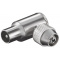 Coax connector IEC male metaal