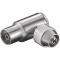 Coax connector IEC female metaal