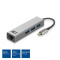 USB HUB 3 x USB-A / LAN