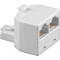 T-Stuk RJ-45 Male Female X 2
