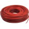 Luidsprekerkabel 2x 0.5 mm² 100M rood/zwart