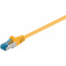 CAT6a Patchkabel S/FTP Geel 0.25 Meter