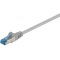 CAT6a Patchkabel S/FTP Grijs 0.25 Meter