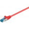 CAT6a Patchkabel S/FTP Rood 1 Meter
