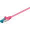 CAT6a Patchkabel S/FTP Roze 7.5 Meter