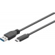 USB kabel 3.0 A male - C male 2M