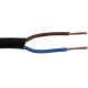 VMVS rond 2X 0.75 mm² 100M ZWART