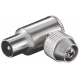 Coax connector IEC male metaal