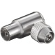 Coax connector IEC female metaal