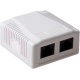 Opbouwdoos LC CAT5E 2 X RJ45