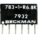6K8Ω SIL6 Weerstandsnetwerk Bussed 5R+1 Common