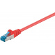 CAT6a Patchkabel S/FTP Rood 0.5 Meter