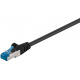 CAT6a Patchkabel S/FTP Zwart 1 Meter